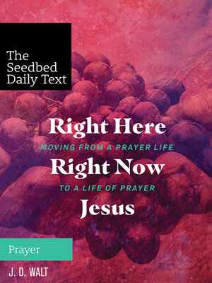 cover image of Right Here, Right Now, Jesus: Moving from a Prayer Life to a Life of Prayer